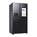 Samsung RS90F67BEFEF Side-by-Side Kühl-Gefrierkombination, AI Kühlschrank mit Gefrierfach, 178 cm, 614 l, Eis-/Wasserspender mit Tank, Family Hub, AI Energy Mode & Voice Control, Black Steel