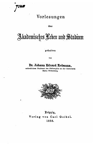 Vorlesungen Über Akademisches Leben und Studium (German Edition)