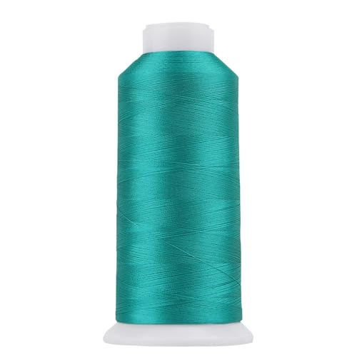 Image of High Tenacity Polyester Embroidery Machine Thread 40WT(120D /2) 4000M Per Spool for Commercial and Domestic Embroidery Machine (Green Turquoise-1799)