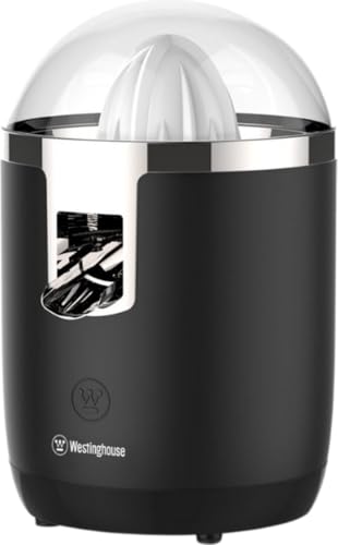 WESTINGHOUSE Centrifugeuse électrique pour agrumes, moteur de 70 W, presse-agrumes, électrique, avec fonction de pressage lent, 2 cônes de pressage pour...