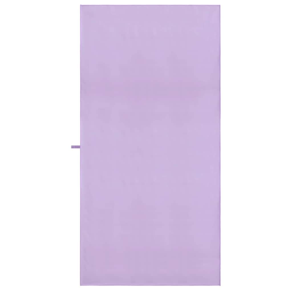Toallas de deporte 2 unidades, color lila, 180 x 90 cm, poliéster, poliamida, secado rápido, absorbentes, suaves, para deportes, fitness, sauna, playa, viajes, con función de suspensión