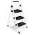 3 Step Ladder, SocTone Folding Step Stool with Handle, Wide Anti-Slip Pedal, Lightweight, Multi-Use for Household and Office, 330lbs Capacity Sturdy Steel Ladder