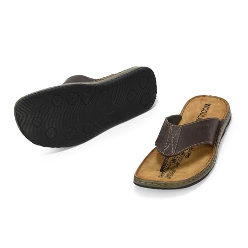 Image of Woodland Men's Leather Slippers