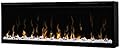 Generic IgniteXL 50 inch XLF50 & LF50DWS-KIT Built-in Linear Electric Fireplace with Driftwood and River Rock Accessories - Black, with Extra Remote