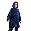 Ceruwum Gamer Hoodies for Boys, Kids Hooded Sweatshirt, Oversized Hoodie Blanket for Teens (Blue, 11-12 Years)