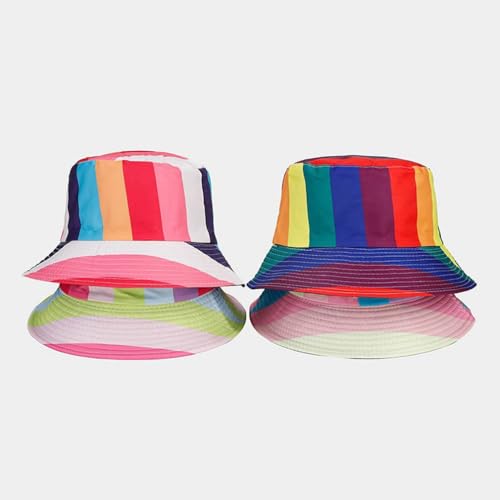 Image of Quanhaigou Bucket Hat for Men Women,Packable Reversible Printed Sun Hats,Fisherman Outdoor Summer Travel Hiking Beach Caps