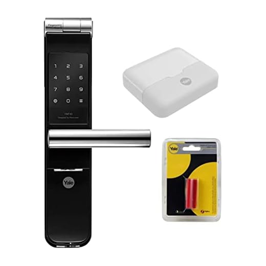 COMBO - Fechadura Digital YMF 40A abre com APP, Biometria e Senha - Trinco Lingueta e Reversível