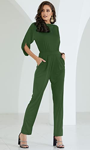 Image of KOH KOH Womens Short Sleeve Semi Formal Cocktail One Piece Jumpsuit Romper