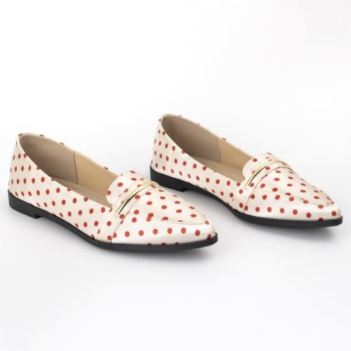 Image of Pointy Toe Penny Loafers for Women Dress Office Work Flats Shoes