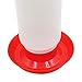 M.Z.A Poultry Water Jug Automatic Poultry Waterer Small Poultry Water Containers Drinkers for Chickens Birds Pigeon Quail 1L (Red and White)