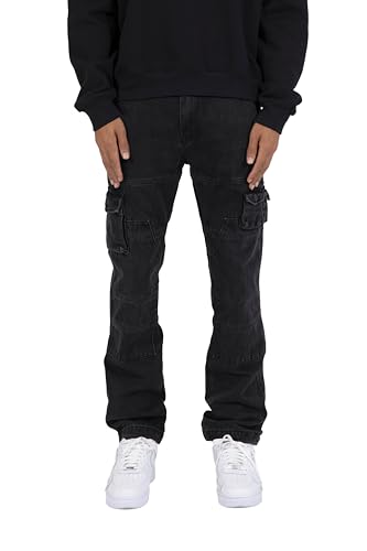 mnml Men's V244 Cargo Baggy Denim