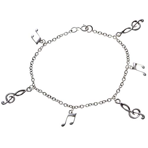 Armband aus Sterling-Silber mit Violinschlüssel und Musiknoten Cover