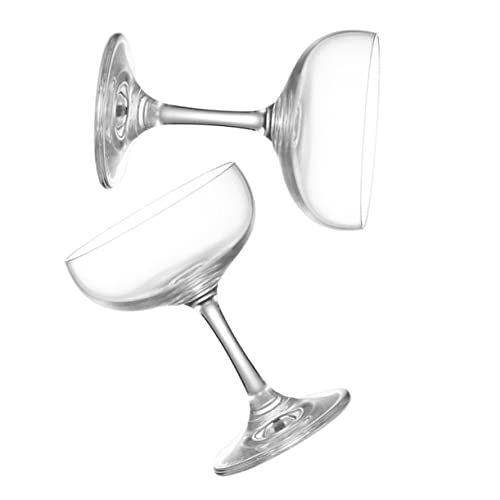 Ciieeo 2 Pezzi Bicchiere Da Martini in Vetro Contenitore Di Vetro Per Cocktail Bicchiere Da Bar Vintage Elegante e Versatile