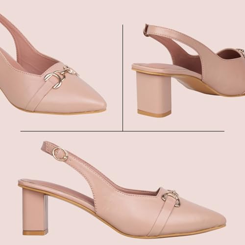 Image of TRASE Block Heels Sandals for Women, Flashy-I Stylish & Comfortable Footwear