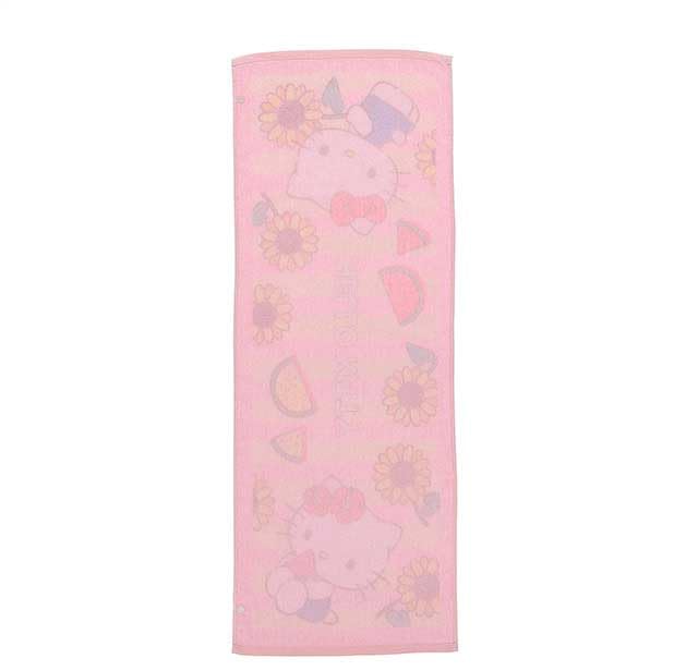 Sanrio HELLO KITTY オーガニックコットン バスタオル　カオハナ Sanrio HELLO KITTY オーガニックコットン バスタオル カオハナ