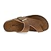 Pinpochyaw Women's Comfort Slide Sandals flip-flops Cork Footbed sandals Adjustable Buckle Indoor Outdoor Sandals (brown, Adult, Women, 9, Numeric, US Footwear Size System, Medium)