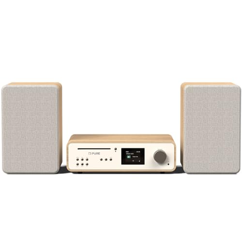 Pure Classic Stereo HiFi Music System (suono da 100 W, radio Internet, DAB+/FM, Bluetooth, lettore...