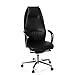 Produktbild hjh OFFICE 600340 Profi Chefsessel FREMONDO 20 Leder Schwarz Eleganter Bürostuhl, hohe Rückenlehne, bequem gepolstert