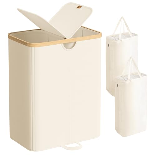 SONGMICS Laundry Hamper with Lids, Laundry Basket ...