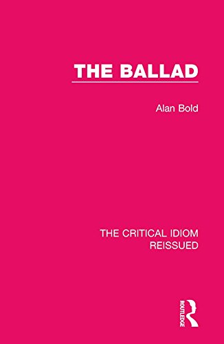 The Ballad (The Critical Idiom Reissued)      1st Edition, Kindle Edition