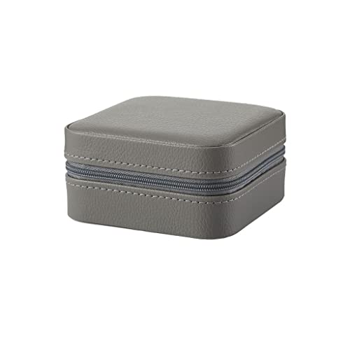 Boîte à bijoux portable en cuir pour organiser ses bagues en voyage