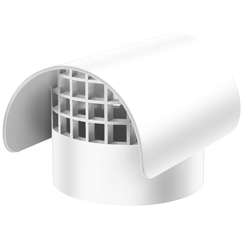 3 Radon Vent Cap for Schedule 40 3 inch PVC Vent Cap 76001 Roof Vent Cover for Radon Fan Pipe/Flue Pipe/Roof Pipe Protects Radon Fan Motor and Pipe Protects from Rain Snow Leaves and Animals
