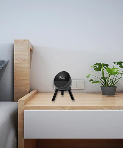 Support Echo Spot sans perçage - Cache-câble intégré noir pour rack enceinte connectée - 6
