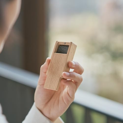 Difusor de aceites esenciales de madera con piedra portátil miniatura 5