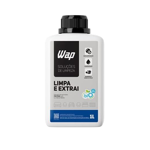 WAP Detergente Limpador para Extratoras Concentrado WAP LIMPA E EXTRAI 1 LITRO com Fragrância e sem Espuma