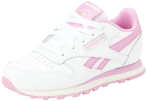 Reebok Femme Classic Leather Sneaker, White/ROSGOL/FTWWHT, 40 EU