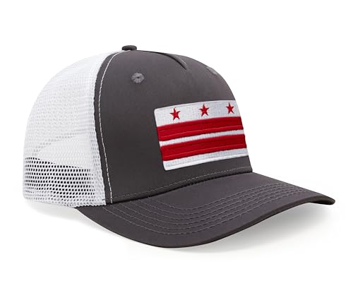Image of International Tie City Hat for Men and Women, Adjustable Snapback Trucker Baseball Cap with Embroidered Patch