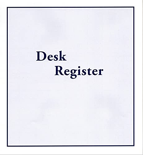 Check Desk Registers, Size 8 1/2" X 9 1/4", Executive Business Deskbook Large Format Check Transaction Registers (5 Registers) #TOP2