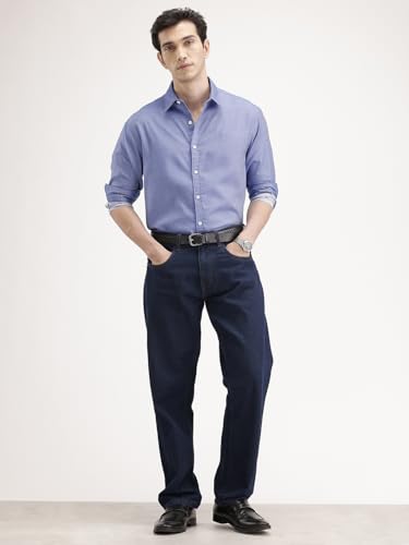Image of WROGN Men's Pure Cotton Shirt | Solid | Comfort Fit