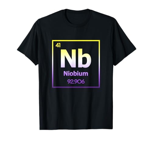 Nichtbinäres chemisches Element Niob Non-Binary Pride T-Shirt