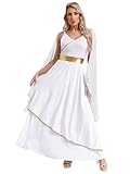 Griechische Prinzessin Kostüm Damen Griechische Königin Kostüm. Das antike Toga-Kleid verkleidet Sie als römische Königin, griechische Schönheit, Prinzessin und Adel. Passend zu Kranz, Zepter und Gold Schmuck