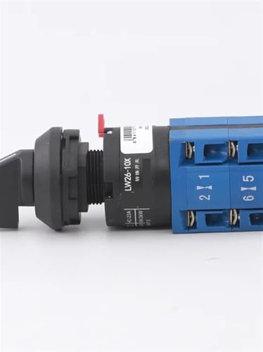 Conmutador de leva rotativo de tres posiciones LW26-10X para panel 16mm 2