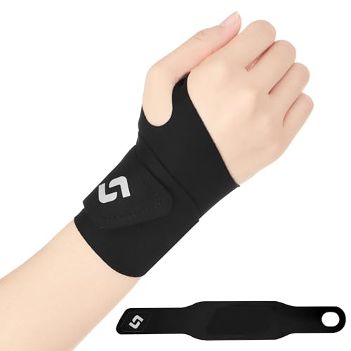 WIFUME 手首 サポーター 腱鞘炎 親指付け根サポーター 怪我防止 軽量 通気性 柔らかくて快適 吸汗速乾 家事 育児 パソコン/スマホ操作 男女兼用 左右兼用 (ブラック)