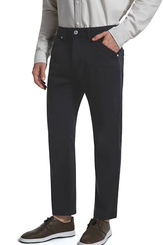 Skinny Khaki Pants for Men Short Inseam 26 27" Cropped Ankle Length Slim Fit Stretch Casual Chinos Vintage Washed2