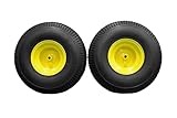 (Set of 2) 20x8.00-8 Tires & Wheels 4 Ply for Lawn & Garden Mower Turf Tires