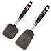 DI ORO Designer Series 2-Piece Silicone Turner Spatula Set - 600F Heat-Resistant Kitchen Rubber Spatulas - BPA Free and LFGB Certified â€“ Perfect for Eggs and Flipping - Dishwasher Safe