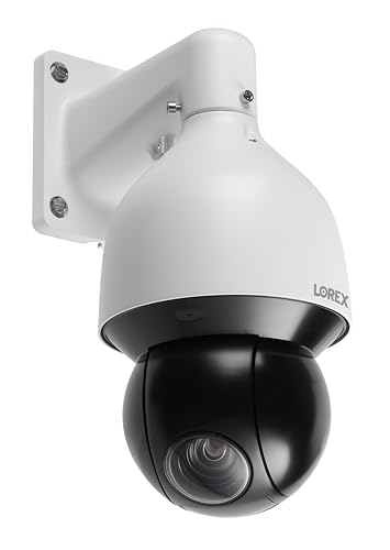 Image of Lorex 4K Ultra HD PTZ Camera | 25x Optical Zoom | 360 Rotation | Color Night Vision | IK10 Vandal-Resistant | IP67 Weatherproof | 30fps Recording | Wired NVR Required | 4K 30fps, 360 Degree Pan and Tilt Ptz, Color Night Vision, Wired Poe Nvr Required