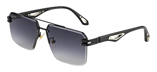 Image of Ted Smith Mens Womens Polycarbonate Uv Protection Metal Pilot Sunglasses