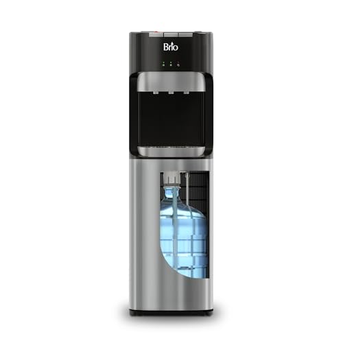 Comparison: Best Water Dispenser For Office 2 Brio Bottom Loading Water Cooler Dispenser for 5 Gallon Bottles - 3 Temperatures with Hot, Room & Cold Spouts, Child Safety Lock, LED Display with Empty Bottle Alert, Stainless Steel