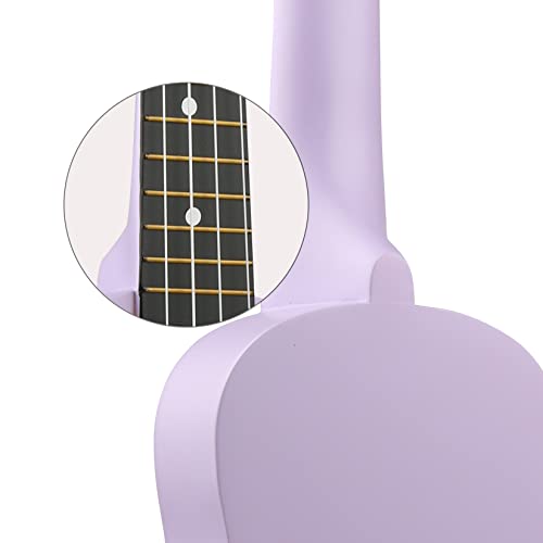 lxs soprano ukulele kids ukulele for beginners - 2134 small guitar ukulele with gig bag standby string picks and primary tutorial purple