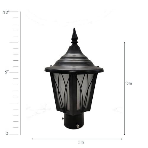Image of Modern Waterproof LED Gate Light for Outdoor Wall & Main Gate Decoration - Metal & Glass Exterior Lamp (Pack of 1)