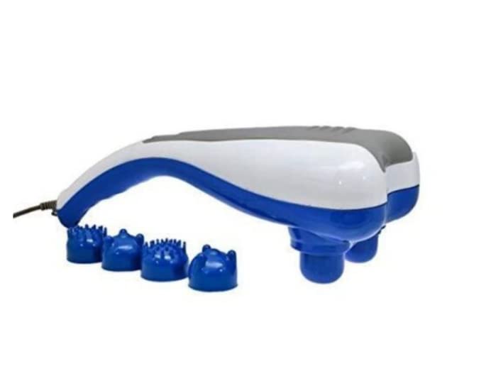 AcuRite Corded electric handheld body massager for pain relief with powerful vibration for Unisex (dual head dolphin) (B0CG23JQRK) Amazon Price History, Amazon Price Tracker