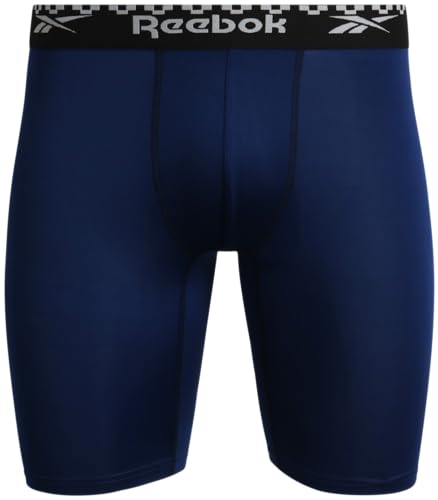 Reebok Men's Boxer Briefs - 6 Pack Sport Soft Performance Long Leg Underwear Boxers for Men with Mesh Fly Pouch (Sizes: S-XL)4