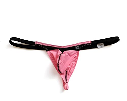 Men's Comfort Thong Thin Ice Silk Underwear Low Waist Elastic T Pants(6Pairs)4