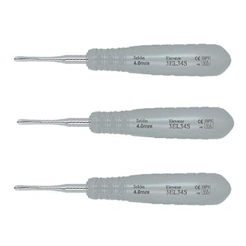OSUNG Dental Elevator, Autoclavable handle, 3EL34S, 3 pcs