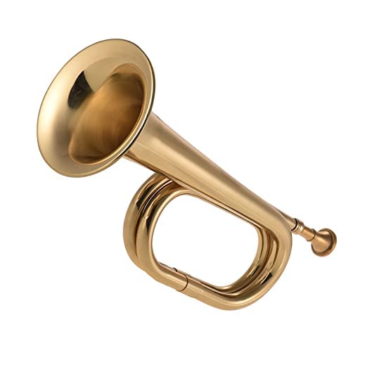 B Flat sm'sai musical Bugle Call Trumpet Brass Cavalry rn with Mouthpiece for Scol Band Cavalry Orchestra Nice Music.-image-36